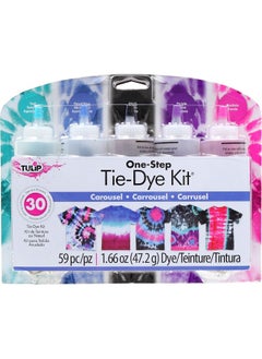 Tulip Onestep Tiedye Kit Carousel Colors Tie Dye 59 Piece Set  - Image 1