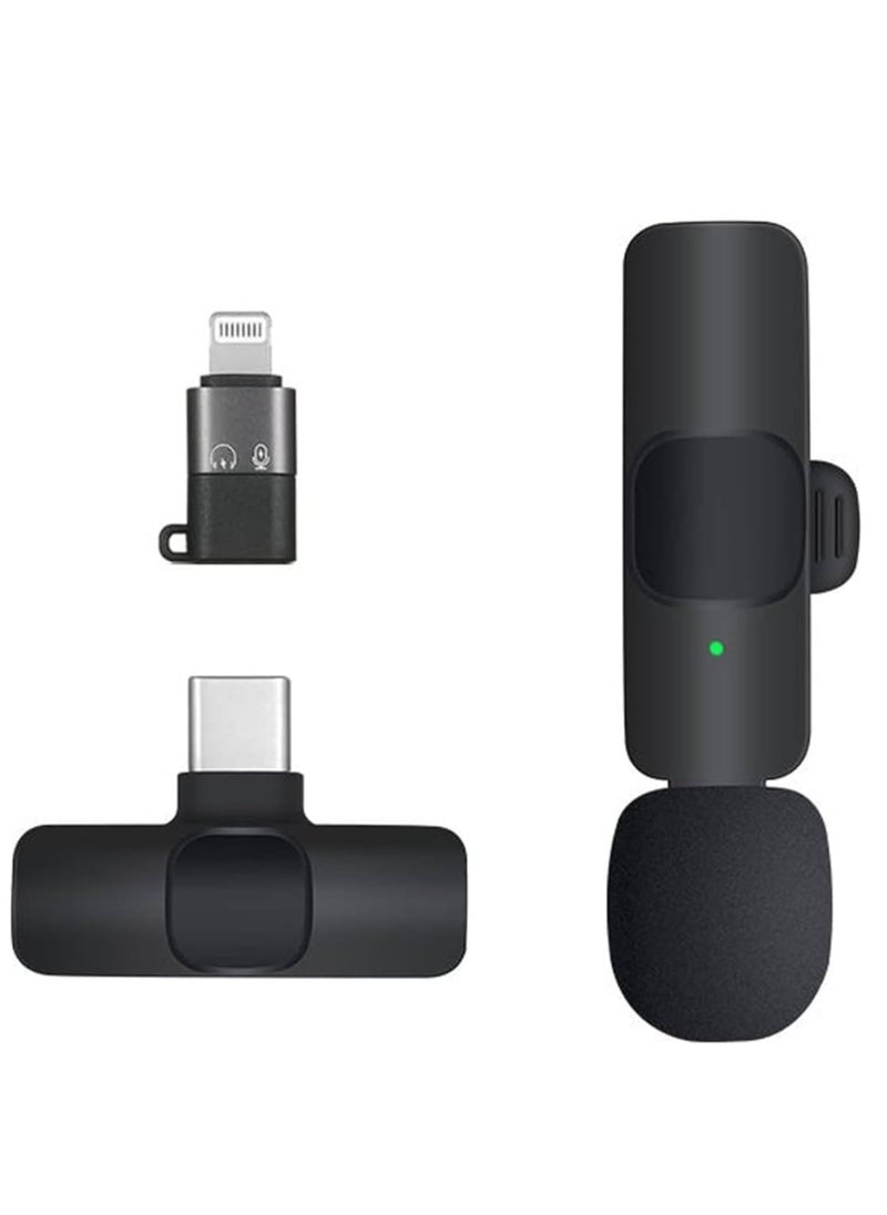 Generic K8 Wireless Microphone - Plug and Play Omnidirectional Microphone for Interviews and Live Streaming YouTube Video Compatible with All Types of Phones - Hyper Cardioid - Black[  - Image 4