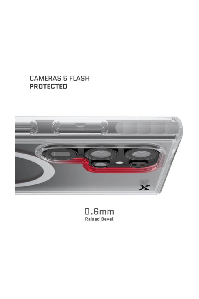 GHOSTEK غطاء هاتف Ghostek Polarity المغناطيسي لجالاكسي S24 ألترا، متوافق مع ملحقات MagSafe، غطاء شفاف مضاد للصدمات مصمم لجهاز سامسونج جالاكسي S24 ألترا 2024 (6.8 بوصة) (شفاف) - Image 3