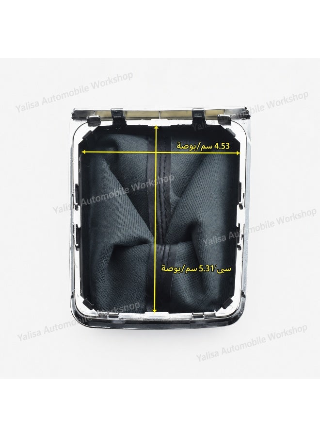 6-Speed Manual Gear Shift Knob for Volkswagen Passat B7 2011-2015, Black PU Leather & Plastic Shifter Handle - Image 5
