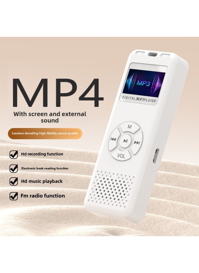 Generic - With Screen MP3/MP4 Walkman Player Bluetooth Recording Pen FM Music Player Novel Listening-Body Color:Black With Screen + Bluetooth [music Recording, Novel Radio And Multi-function]-Memory Capacity:8gb [hifi Hd Sound Quality + Magnetic Speaker] - Image 1