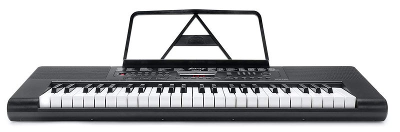 Juarez Octavé JRK490 49-Key Portable Electronic Teaching Keyboard Piano with LED Display|Adapter | Key Note Stickers|Mic|Music Sheet Stand |200 Rhythms |200 Timbres|50 Demos|USB Output|49 Percussions - Image 4
