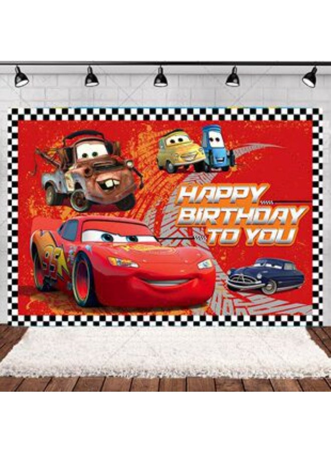 Car Theme Birthday Decor Wall Decor Background, Car Theme Banner Kids Birthday Party Supplies