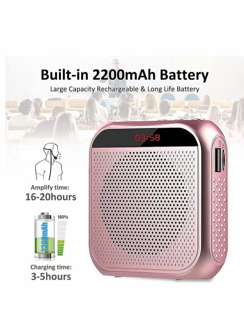 كاست ويف Portable Rechargeable Voice Amplifier with Wired Microphone Headset - Image 5