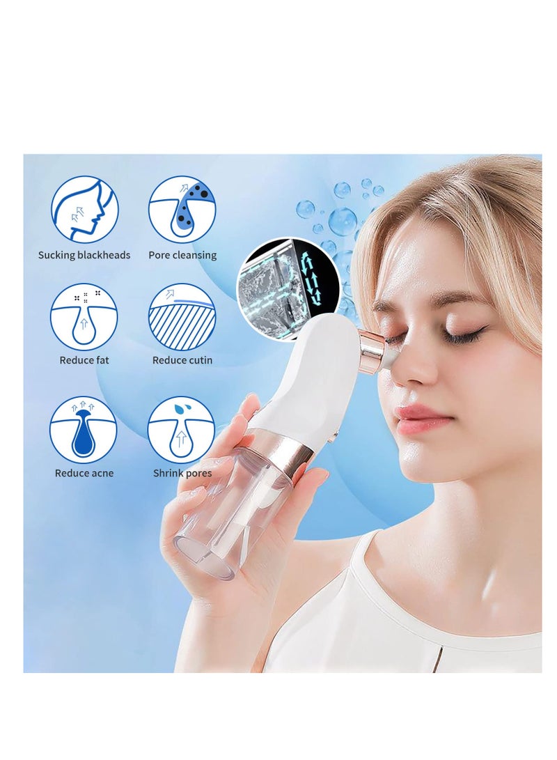 Blackhead Remover Pore Vacuum, 2023 Newest Water Circulation Pore Vacuum Cleaner Pimple Extractor Tools with 6 Suction Heads,3 Gears Adjustable Beauty Device for Men and Women