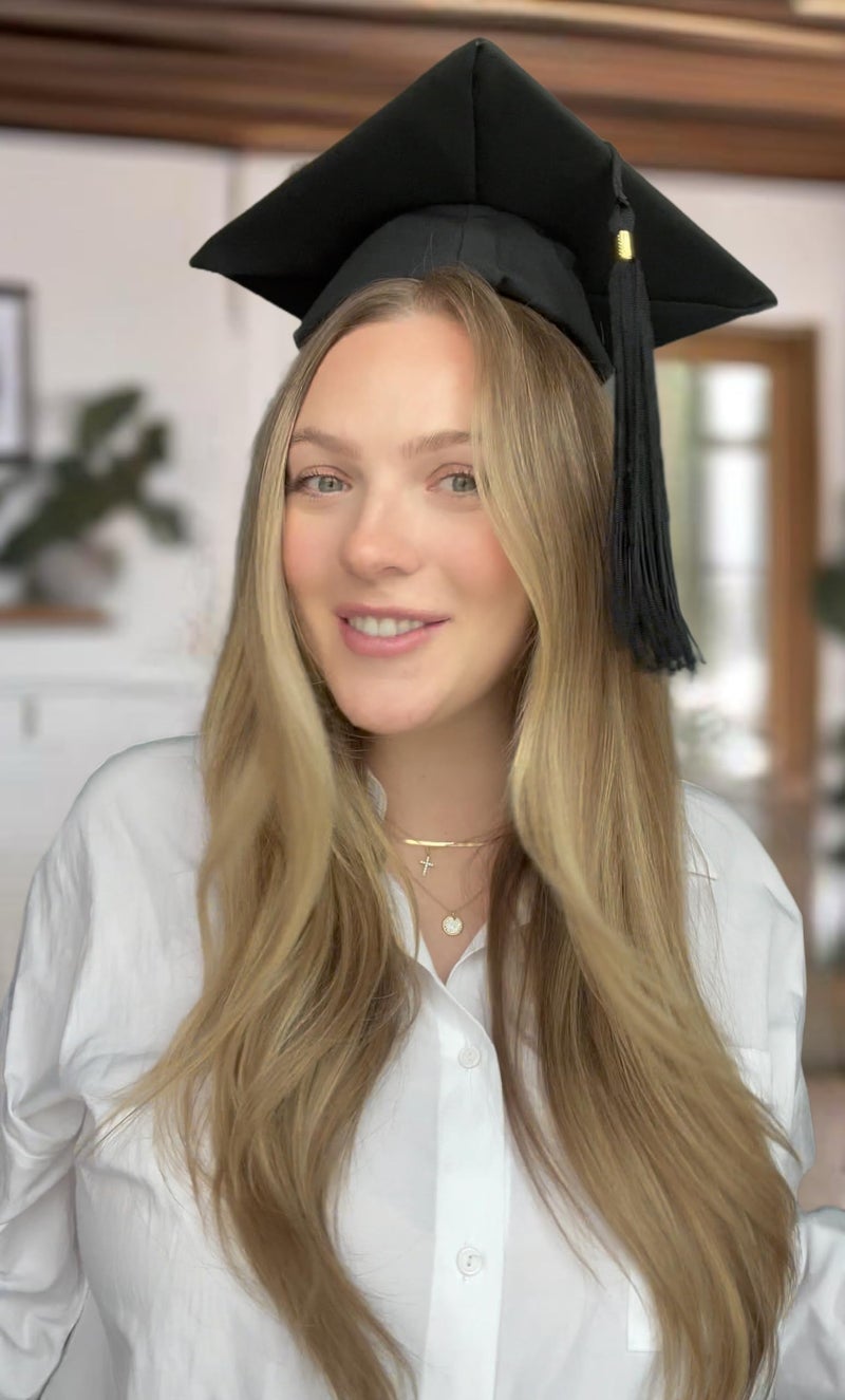 ADVANSYNC GradCapBand DELUXE Graduation Cap Headband (Black and Clear) - Image 5
