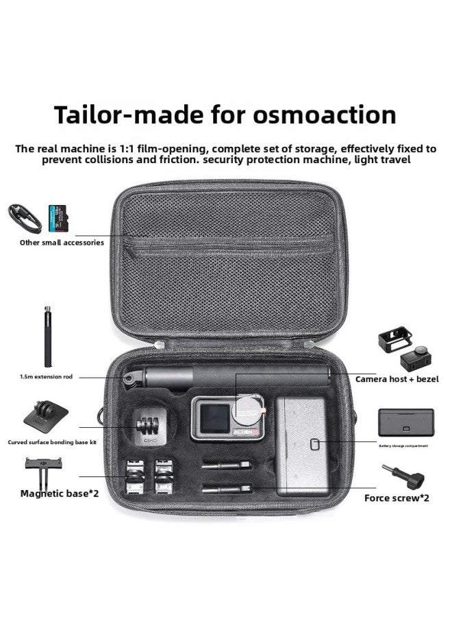 Generic For DJI Action 5pro/4/3 All-round Storage Bag Sports Camera All-round Accessories Storage Bag-Color:For DJI Action5 Pro/4/3 All-round Set Storage Bag  - Image 1