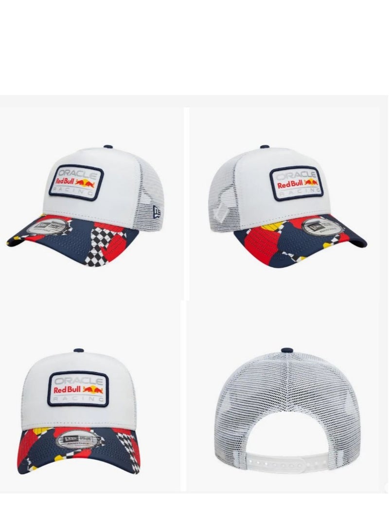 Red Bull قبعة شاحنة بلوك ملونة - شبكة ريد بول ريسينغ من أوراكل