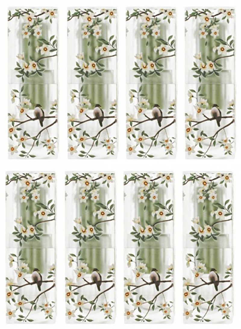 SYOSI Lip Balm Tubes Lipstick Tubes Spring Themed Empty Plastic Lip Tube 3D Pritned Flower Bird Refillable Container for DIY Homemade Lipstick Lip Balm Cosmetic Makeup,8 Pack 3.5ml - Image 1