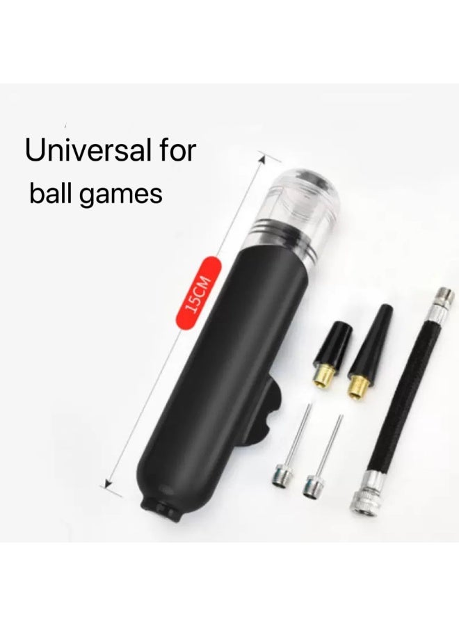 Generic Ball Pump, 1pcs Portable Dual Action Air Pump Manual Sports Basketball Soccer Volleyball Ball Inflator Pump with Needles  - Image 1
