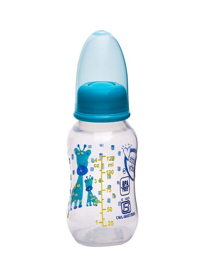 Buddsbuddy Belle BPA Free Regular Neck Baby Feeding Bottle (Blue, 125 ml) - Image 2
