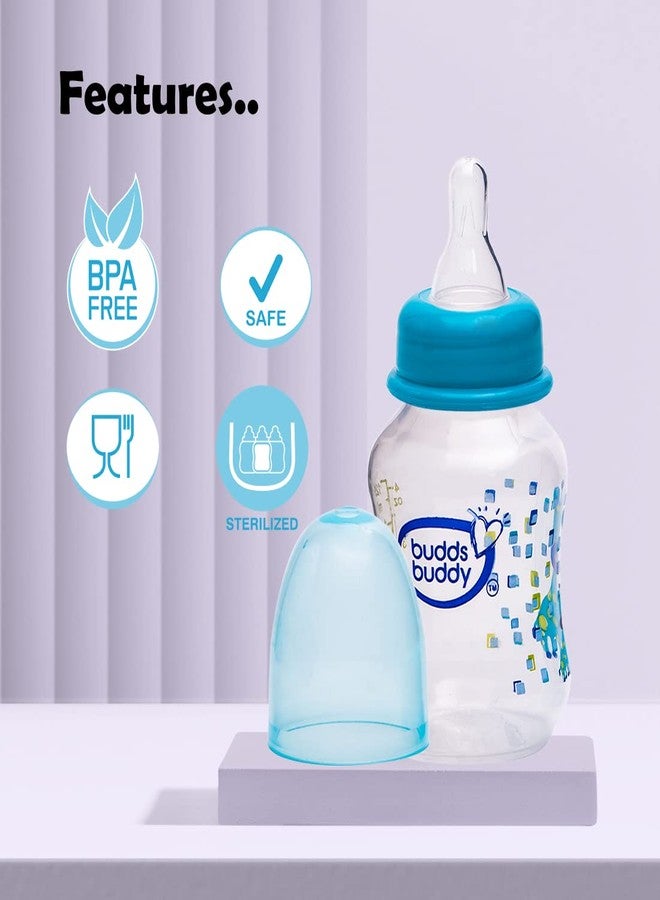 Buddsbuddy Belle BPA Free Regular Neck Baby Feeding Bottle (Blue, 125 ml) - Image 5