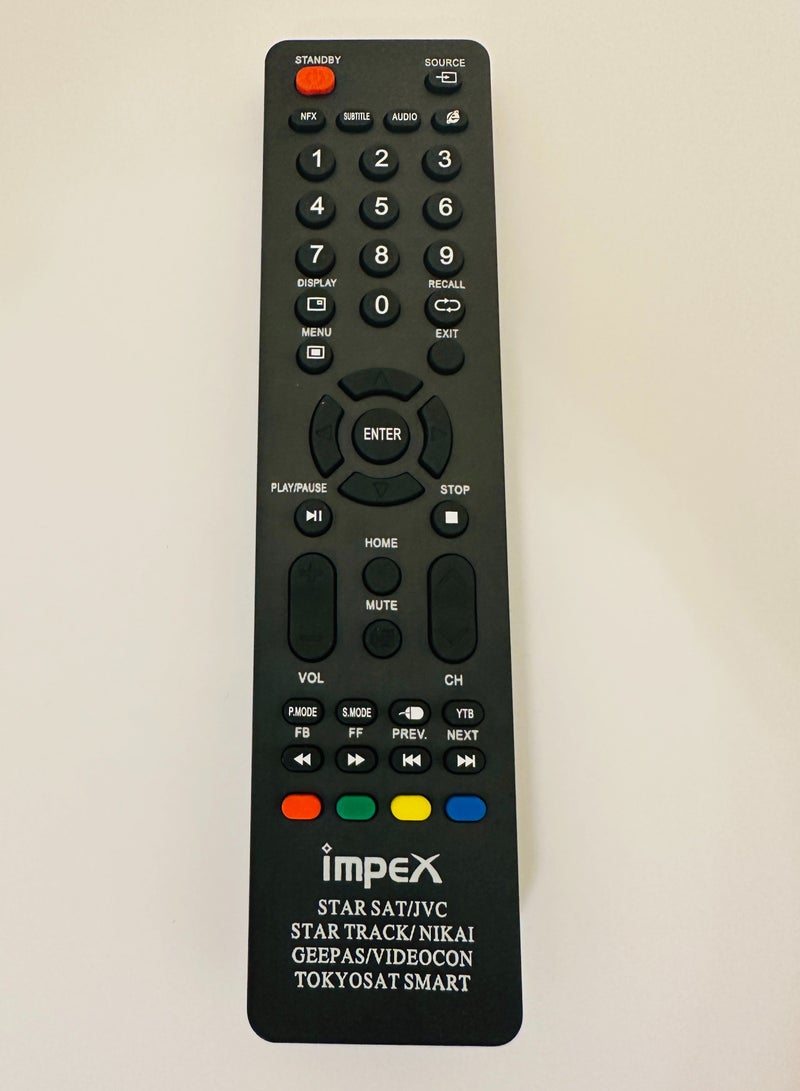 IMPEX,GEEPAS , VIDEOCON Etc.. Replacement Remote With Upgraded Infrared 