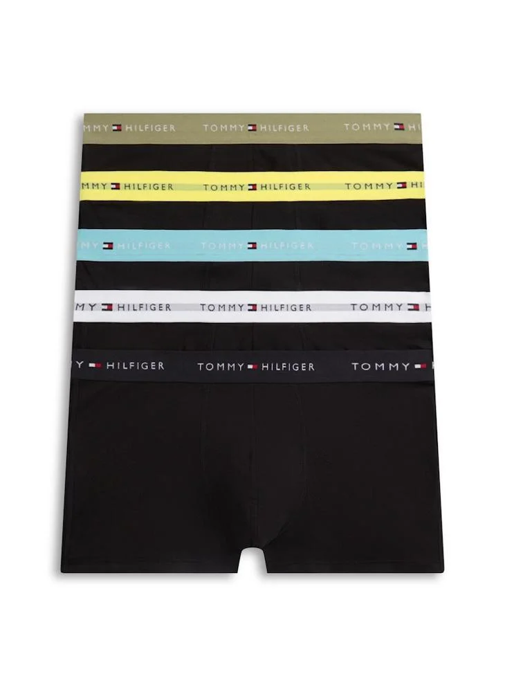 تومي هيلفيغر 5-Pack Signature Repeat Logo Waistband Trunks