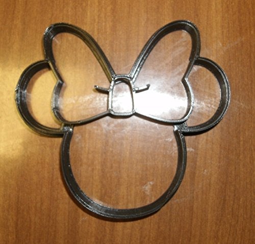 YNGLLC THEMED MAGICAL MOUSE WITH BOW HEAD FACE CARTOON CHARACTER COOKIE CUTTER MADE IN USA PR530S - Image 4