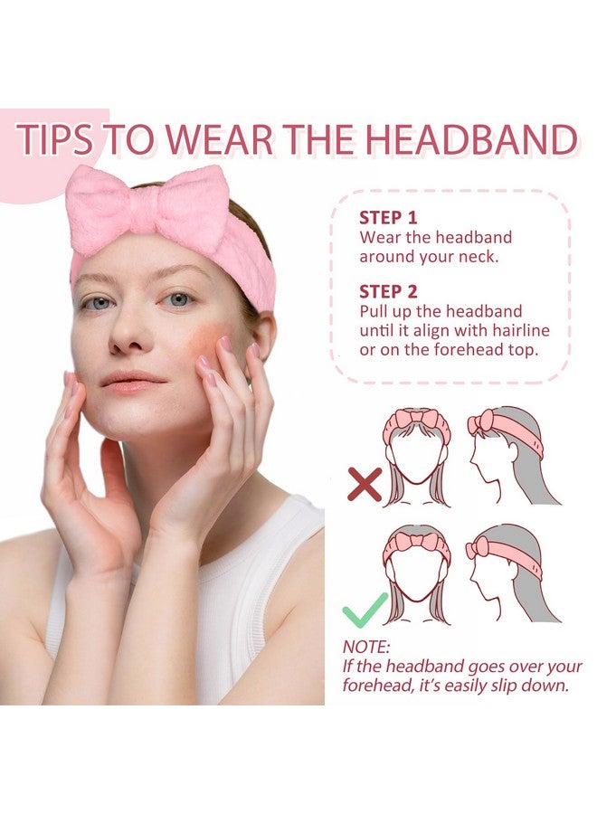 Fmeida Spa Headband And Wristband Set,Light Blue, 3 Pack,Spa Night Essentials - Image 5