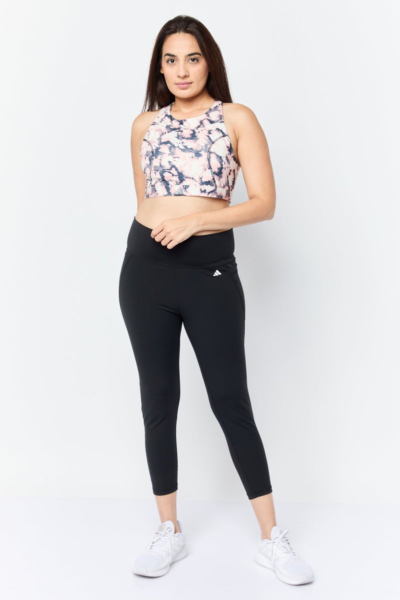 Adidas Women Tie Dye Padded Run Ms Sports Bra, Multicolor - Image 3