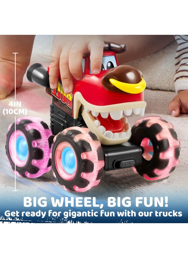 JOYIN JOYIN 3 Pack Monster Truck Toy - Motion Activated Light-Up Cars for Toddlers - Monster Treads Lightning Wheels - Baby Toy Present - Press & Go Cars for Boys Girls  - Image 5