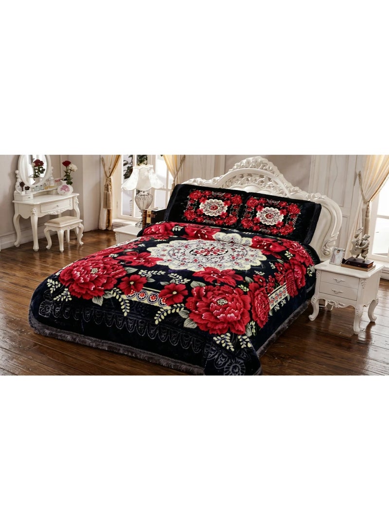 MAARYA MOON BED COVER 4PCS SET KING SIZE SUPER SOFT EMBOSSED - Image 5
