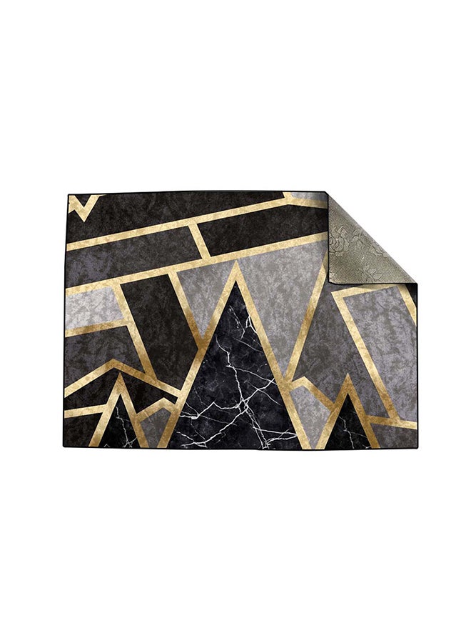RIZARIES Grey Mosaic Centerpiece Rug, Fabric, Rectangle - Image 2