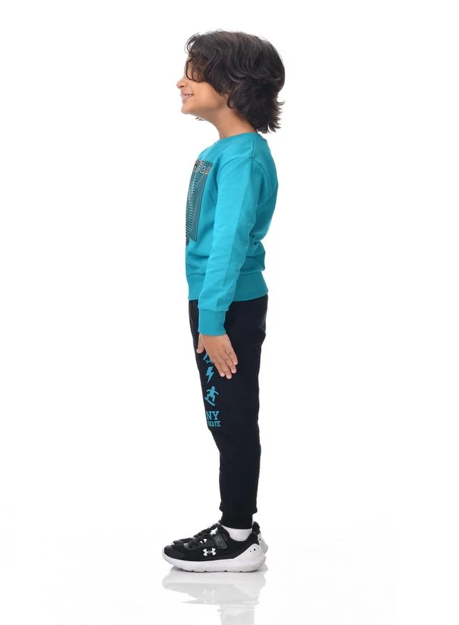 victor and jane Victor And Jane Boys Graphic Print Sweatshirt and Joggers Set