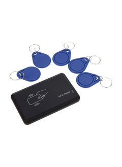 IC Card Reader With And Key Fob Black/Blue/White