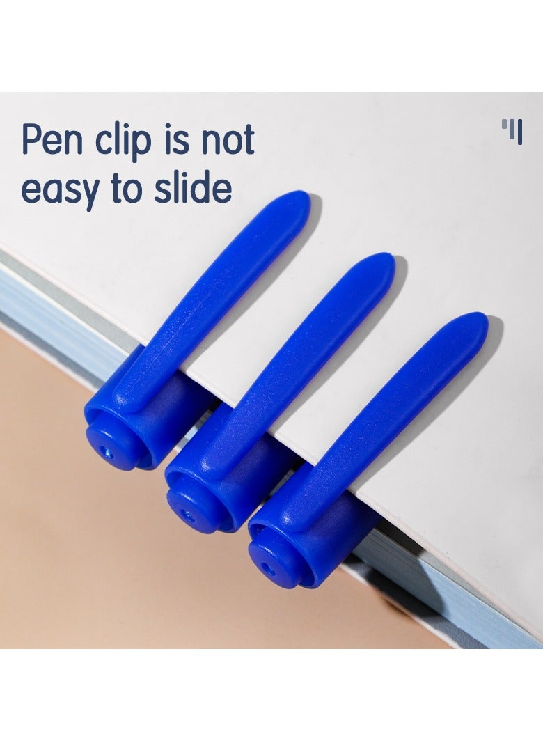 Deli EU10430 Permanent Marker (Blue, Dual-tip 1.0mm & 0.5mm, 12pcs/box) 鈥?ideal for labeling, marking, and detailed writing - Image 3
