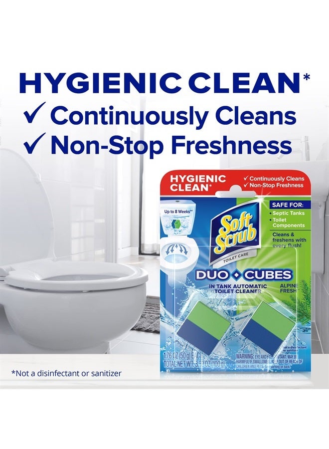 Soft Scrub in-Tank Toilet Cleaner Duo-Cubes, Alpine Fresh, 4Count - Image 2