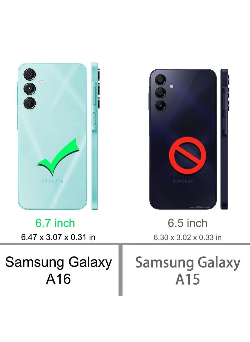 BORTONY Samsung Galaxy A16 Clear Case Cover Anti-Yellowing Shockproof Bumper Phone Cover With Screen Protector  9H Hardness Clear Glass 3in1 Camera Lens Protector for Samsung Galaxy A16 5G - Image 2