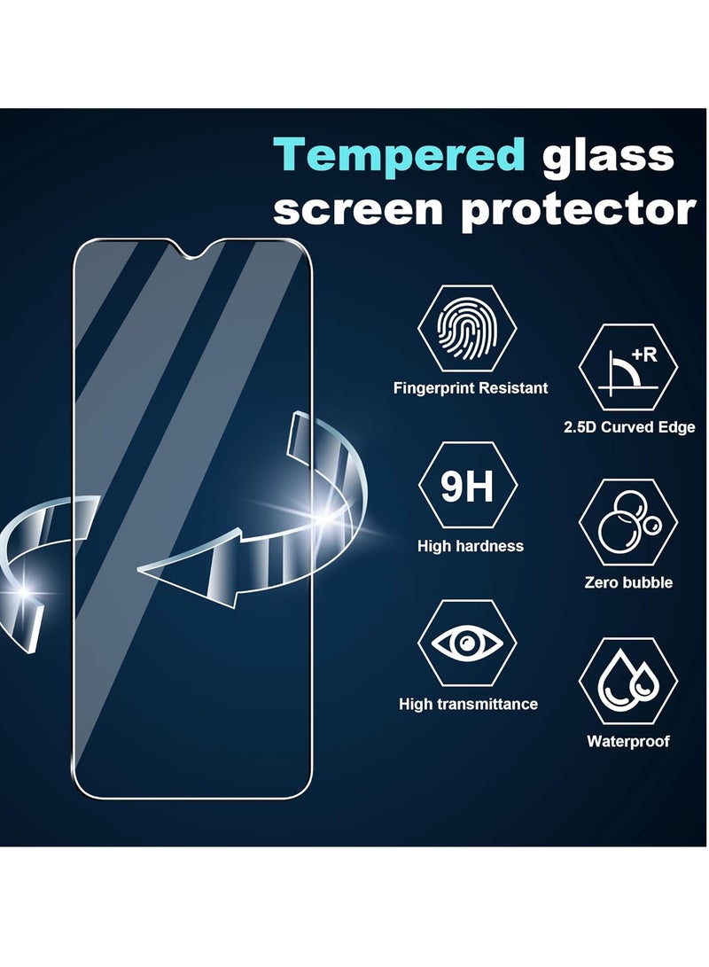 BORTONY Samsung Galaxy A16 Clear Case Cover Anti-Yellowing Shockproof Bumper Phone Cover With Screen Protector  9H Hardness Clear Glass 3in1 Camera Lens Protector for Samsung Galaxy A16 5G - Image 5