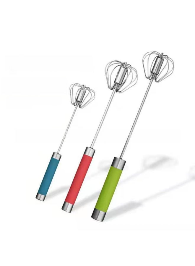 Manual Egg Beater For Daily Kitchen Dining Utensils Egg Beating Tool Hand Operated-Color:14 Inch Green  - Image 2