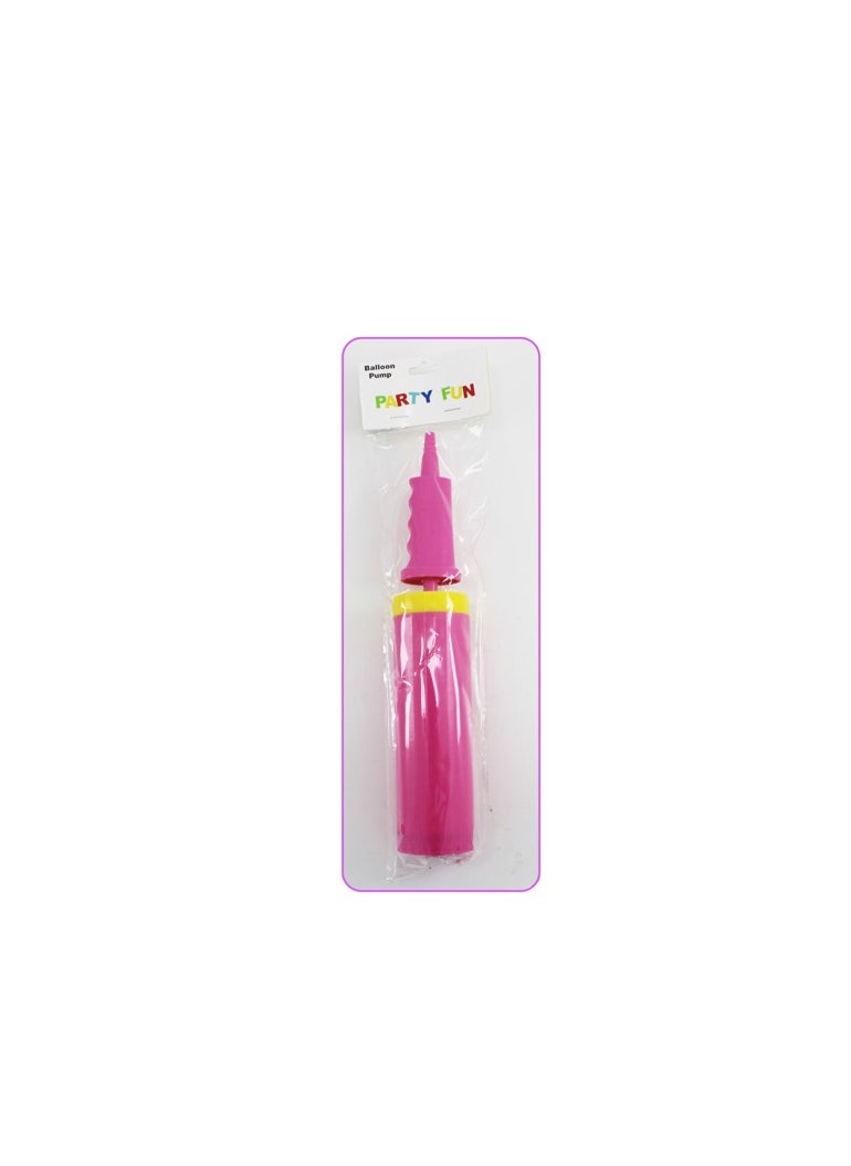 PARTY FUN Balloon Pump 30x5cm, Effortless Inflation in Pretty Pink Elevate Your Balloon Decorating Experience  - Image 3