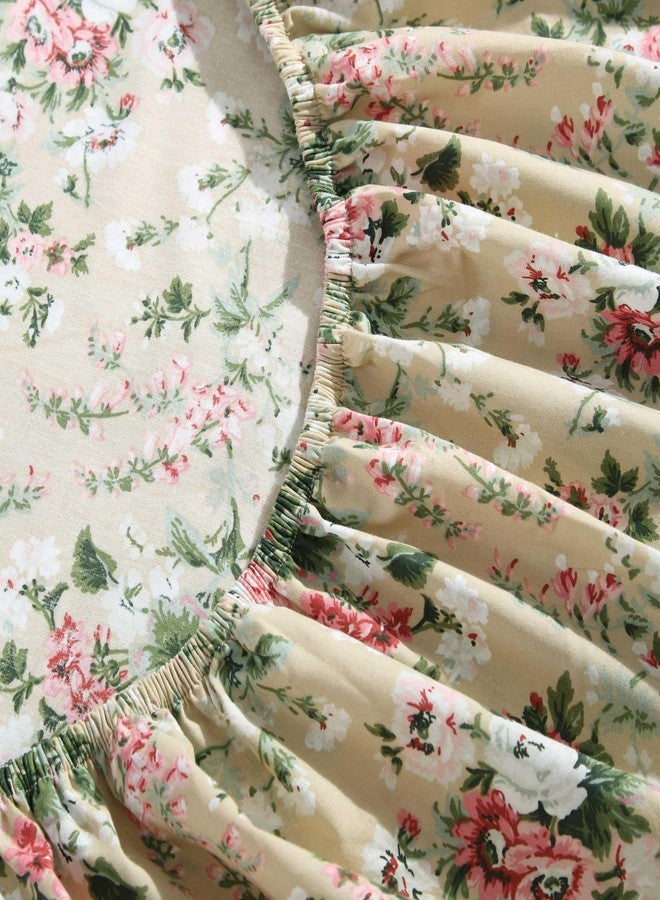 LAURA ASHLEY لورا آشلي - مجموعة ملاءات كوين، أقمشة قطنية بيركال قابلة للتنفس مع جيوب عميقة، ديكور منزلي أنيق، معتمد من أوكو-تيكس (حلم هادئ بني، كوين) - Image 4