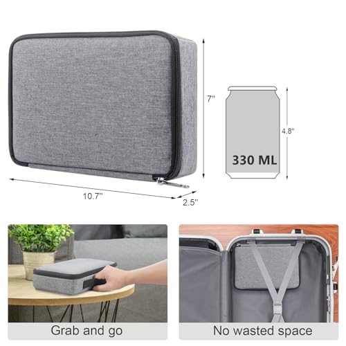 Bukere Travel Sunglasses Organizer Case, Adjustable Slot For Multiple Pairs, Portable Eyeglasses Storage Box for Men Women - Image 4