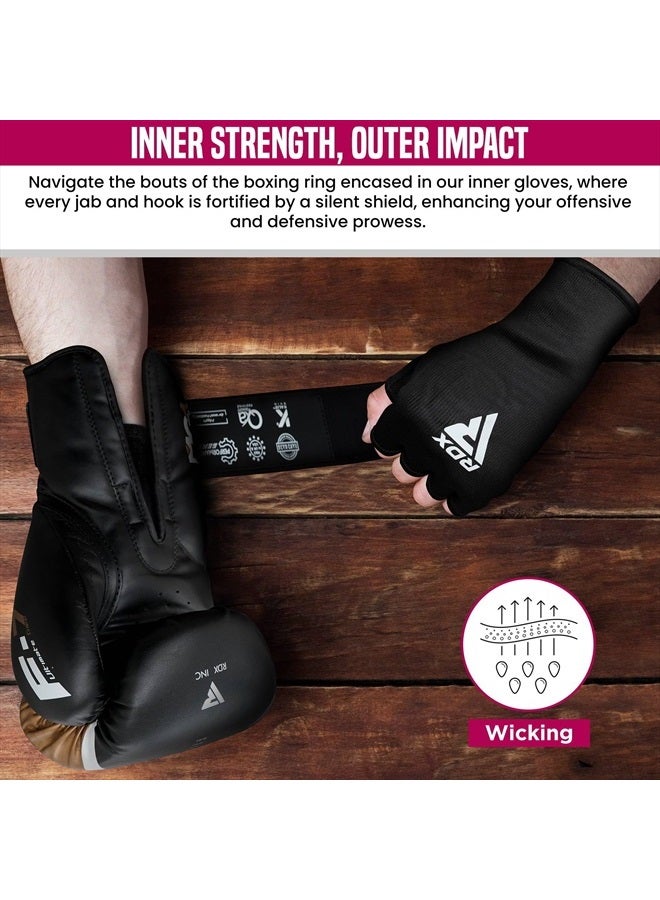 Rdx Boxing Hand Wraps Inner Gloves Men Women, Half Finger Elasticated Bandages, Under Mitts Fist Protection, Muay Thai, Kickboxing, MMA, Martial Arts Speed Bag Punching Training - Image 4