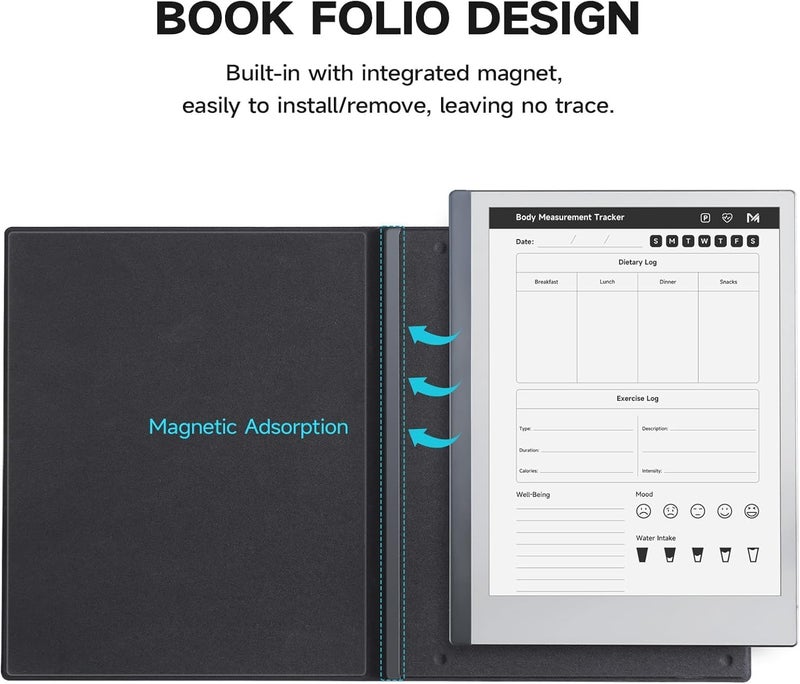 Ayotu Case for Remarkable 2 Paper Tablet 10.3" 2020 Released, Book Folio Design with Bulit-in Magnet, Premuin PU Leather Cover, Black (Exclusive Templates Provided) - Image 2
