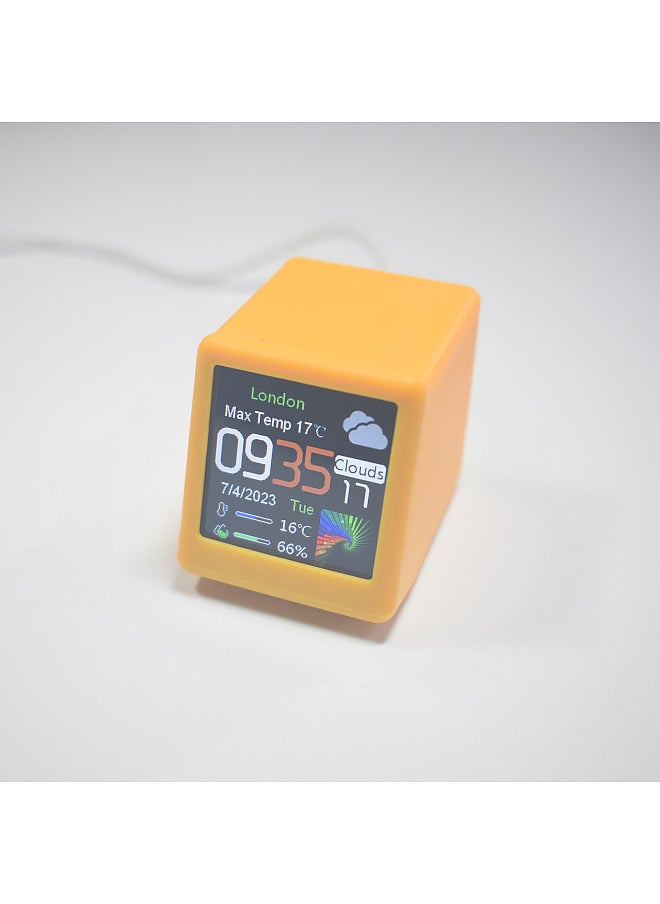 Generic Colorful OLED Multi-Function Information Display WiFi Smart Desktop DIY Creative Clock Weather Station Wireless Indoor Outdoor Thermometer Hygrometer  - Image 1