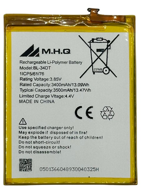BL-34DT Tecno Camon 12 Pro (CC7) Battery High Quality