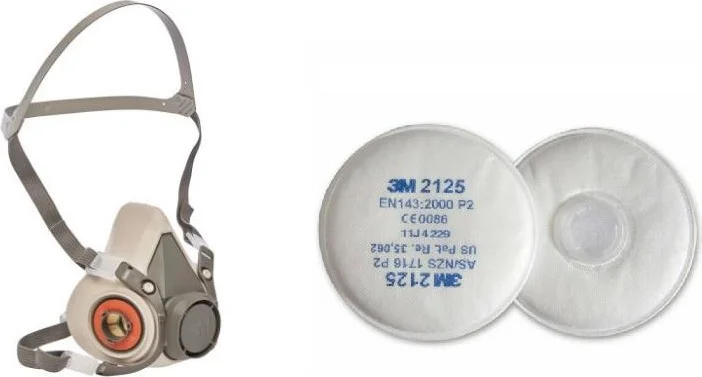 3M 6200 Half Face Mask + 2125 Ffp2 Filter