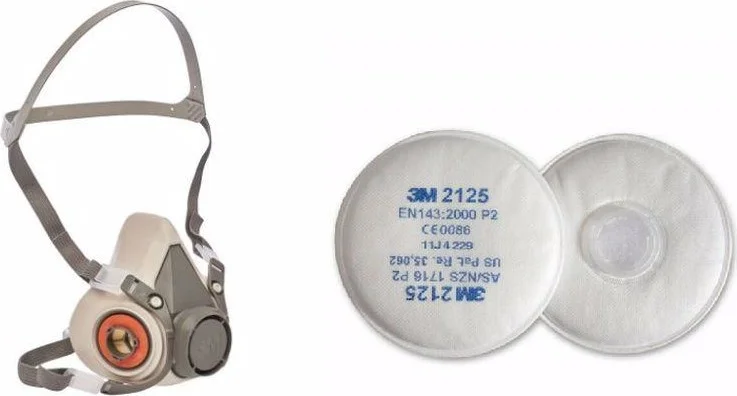 3M 6200 Half Face Mask + 2125 Ffp2 Filter