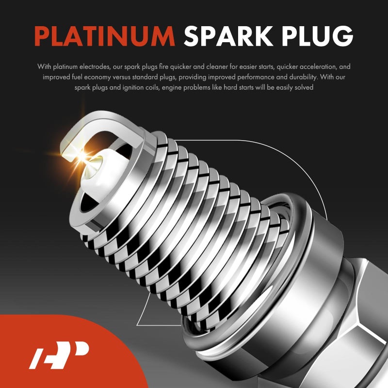 A-Premium Ignition Coil Pack and Iridium Spark Plugs - Compatible with Nissan Versa 2007-2011, Sentra 2007-2019, Frontier 2016-2019, Altima 2007-2018 - 1.6L 1.8L 2.5L - Image 3