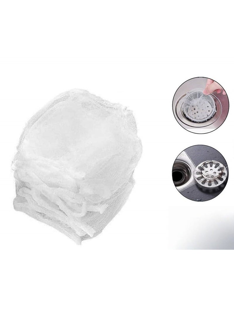 Anmi 200 PCS Disposable Sink Strainer Bags, Kitchen Drain Filter Nets & Mesh Bags | For Collecting Food Waste, Leftovers, Garbage | Clog Prevention - Image 5