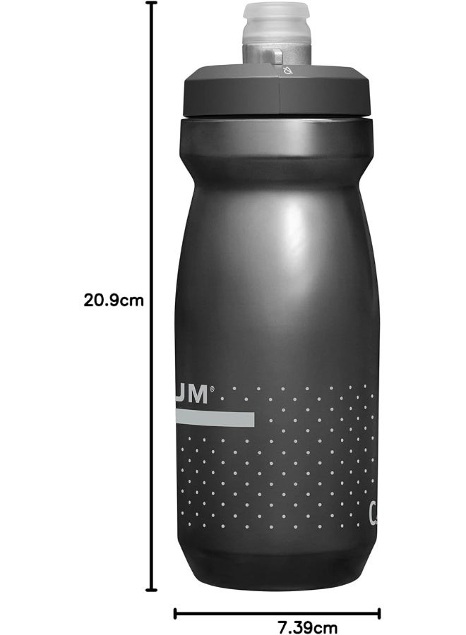 كاميلباك زجاجة CamelBak Podium للدراجات 21 أونصة (600مل) – أسود، تدفق عالي، مناسبة لحامل الزجاجة، مقاومة للتسرب - Image 3