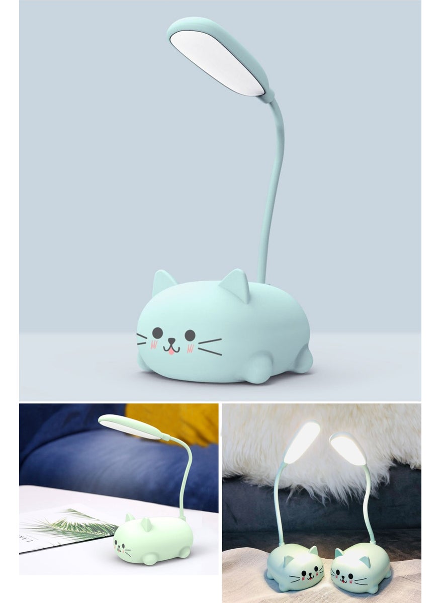 Technosmart USB Cat Figure Table Lamp Gift Night Light Rechargeable for Children  - Image 1