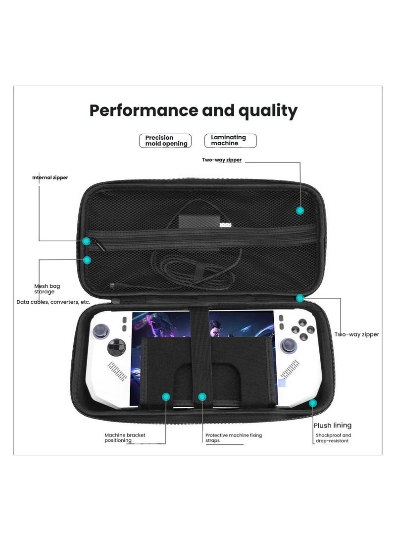 general MSI Claw A8 Bz2em Carrying Case, Shock-Resistant EVA Hard Shell, Waterproof Protection, Compatible with Claw 8 Z2 Handheld Console and Accessories, Travel Friendly, Compact Design - Image 2