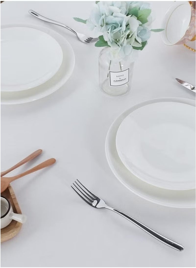 يا إلهي مفرش طاولة أبيض مقاوم للزيوت 1.45 × 1.8 م - قماش غطاء طاولة مقاوم للبقع وقابل للغسل لحفلات الزفاف والمطاعم والمنزل | طاولة ممتازة قابلة للتمدد لحفلات البوفيه والعشاء - Image 4