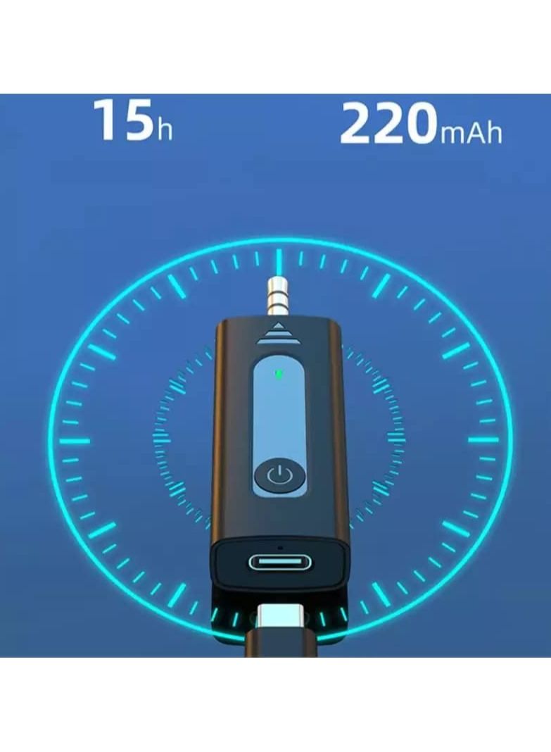 K35 Wireless Collar AUX Microphone 2 Mic Plug and Play Mike for Video Recording Interview Podcast Vlog YouTube Tiktok - Image 2