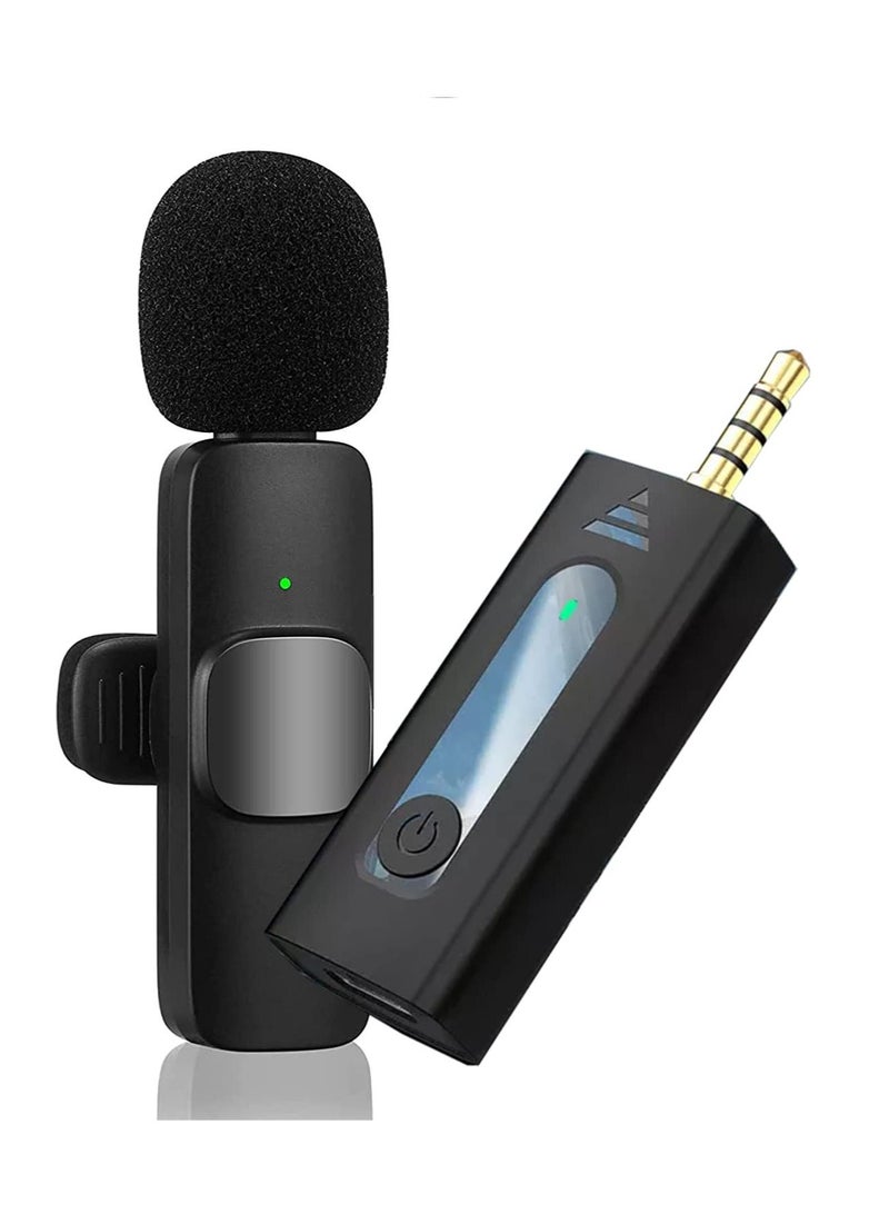 K35 Wireless Collar AUX Microphone 2 Mic Plug and Play Mike for Video Recording Interview Podcast Vlog YouTube Tiktok - Image 1