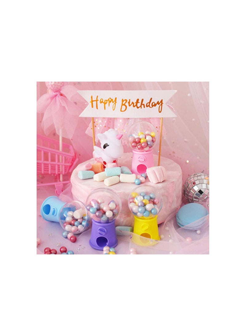GGOOT Arcade Machine 12pcs Mini Candy Machine Toy Classic Gumball Machine Mini Candy Dispenser Toy Candy Catcher Machines Toys Party Favors for Kids (Pink) Vending Machine - Image 2