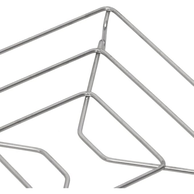 أي كي دي سي حامل وعاء ساخن، حامل أطباق ساخنة، حامل ثلاثي القوائم من الفولاذ المقاوم للصدأ، حصيرة مقلاة ساخنة، حوامل ثلاثية القوائم، وسادات دائرية مقاومة للحرارة، حامل أطباق ساخنة، إبريق مطبخ مربع 14 سم - Image 3